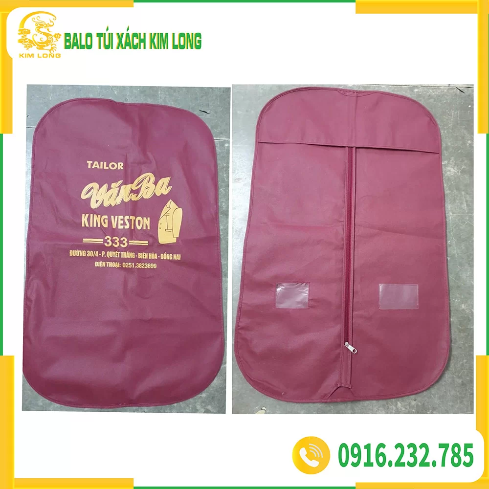 Túi đựng vest - Túi Vải Không Dệt Kim Long - Công Ty TNHH Balo Túi Xách Kim Long