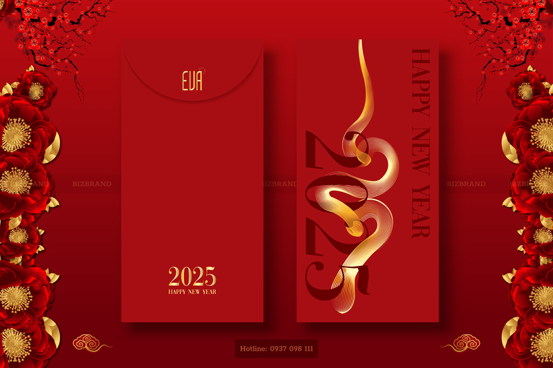 Thiết kế bao lì xì Eva Store Bizbrand