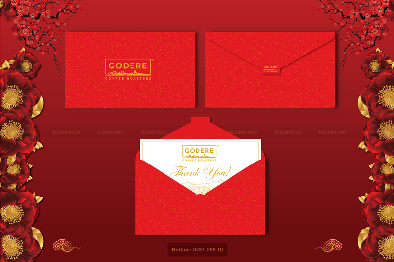 Thiết kế bao lì xì Godere cao cấp Bizbrand