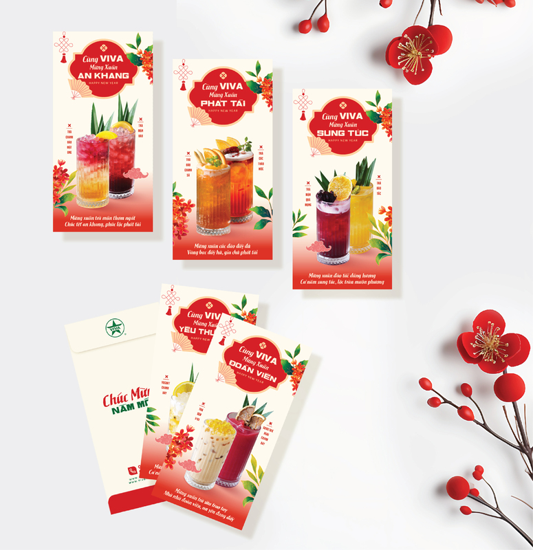 Thiết kế bao lì xì Viva Star Bizbrand