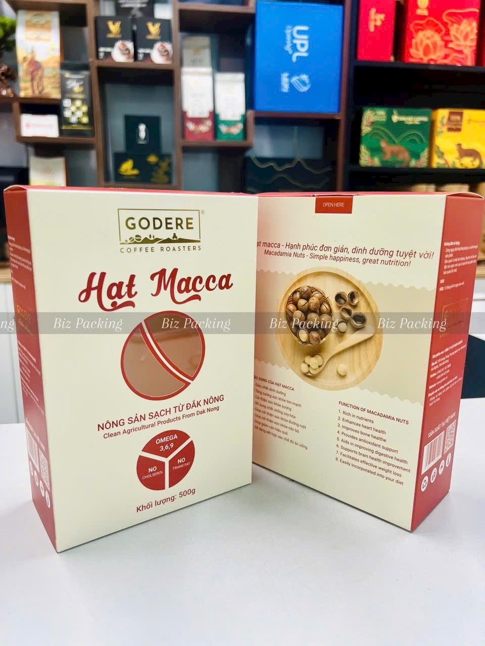 In ấn bao bì macca hạt điều - Công Ty TNHH Bizbrand