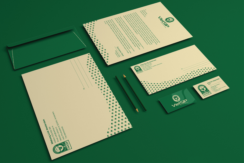 Thiết kế ấn phẩm văn phòng Vietsip