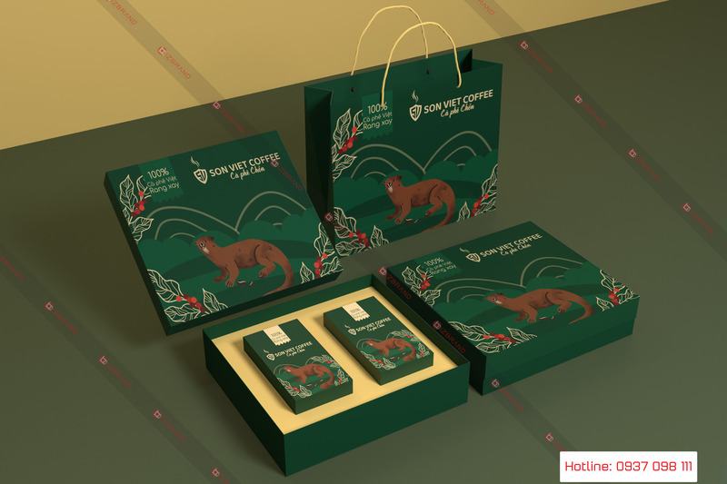 Thiết kế combo hộp giấy và túi giấy quà tặng