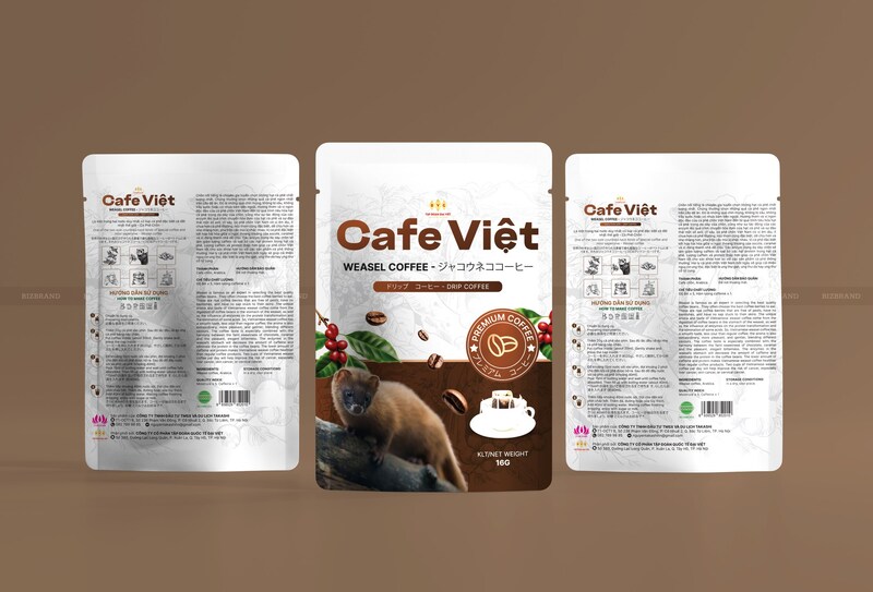 Thiết kế túi đựng cà phê - Thiết Kế Thương Hiệu & Bao Bì Bizbrand - Công Ty TNHH Bizbrand