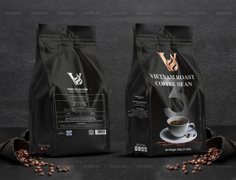 Thiết kế túi zip đựng cà phê - Thiết Kế Thương Hiệu & Bao Bì Bizbrand - Công Ty TNHH Bizbrand