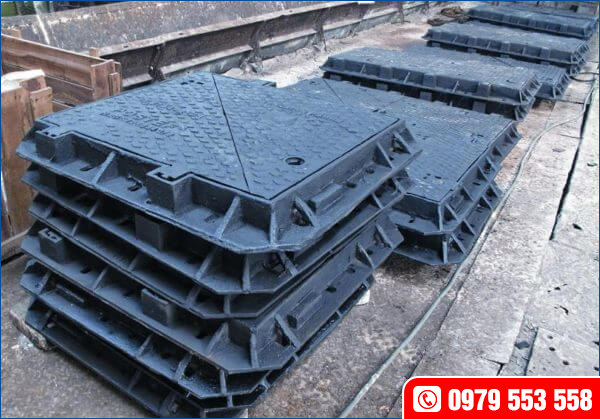 Nắp bể cáp 2 cánh lòng đường tải 40T - 60T