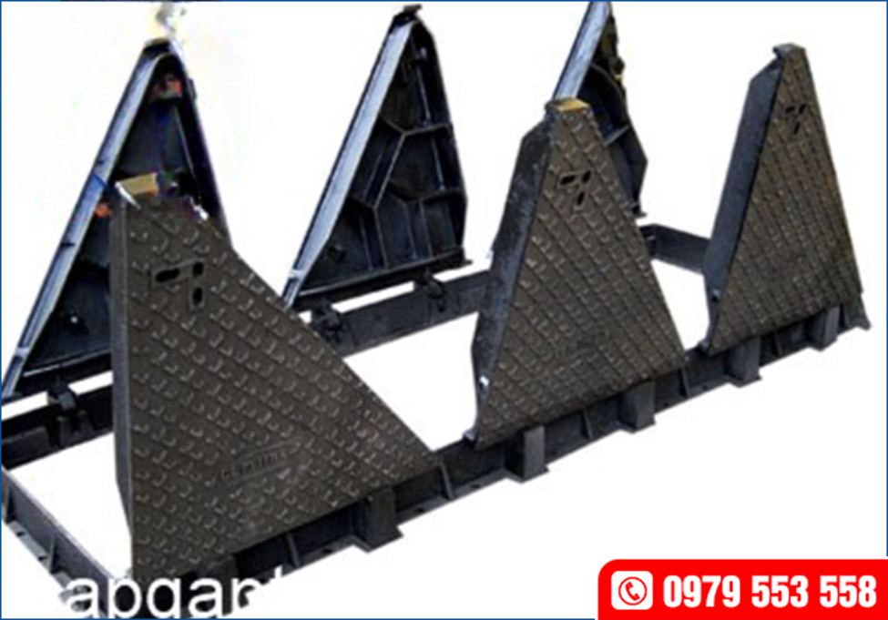 Nắp bể cáp 6 cánh vỉa hè tải 12 Tấn