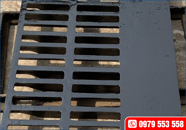 Song chắn rác bằng gang bản rộng