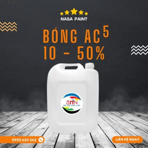 Sơn bóng AC5 10-50% - Sơn Gỗ Nasa Paint - Công Ty Trách Nhiệm Hữu Hạn Nasa Paint