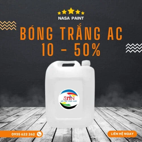 Sơn bóng trắng AC 10-50% - Sơn Gỗ Nasa Paint - Công Ty Trách Nhiệm Hữu Hạn Nasa Paint