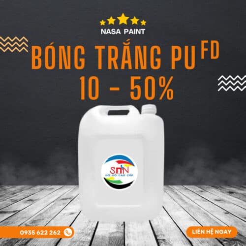 Sơn bóng trắng sáng PU 10-50% - Sơn Gỗ Nasa Paint - Công Ty Trách Nhiệm Hữu Hạn Nasa Paint