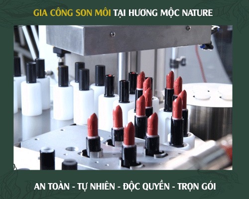 Gia công son môi - Hóa Mỹ Phẩm Hương Mộc - Công Ty Cổ Phần Hóa Mỹ Phẩm Hương Mộc