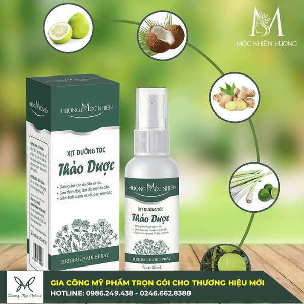 Xịt dưỡng tóc Mộc Nhiên Hương - Hóa Mỹ Phẩm Hương Mộc - Công Ty Cổ Phần Hóa Mỹ Phẩm Hương Mộc