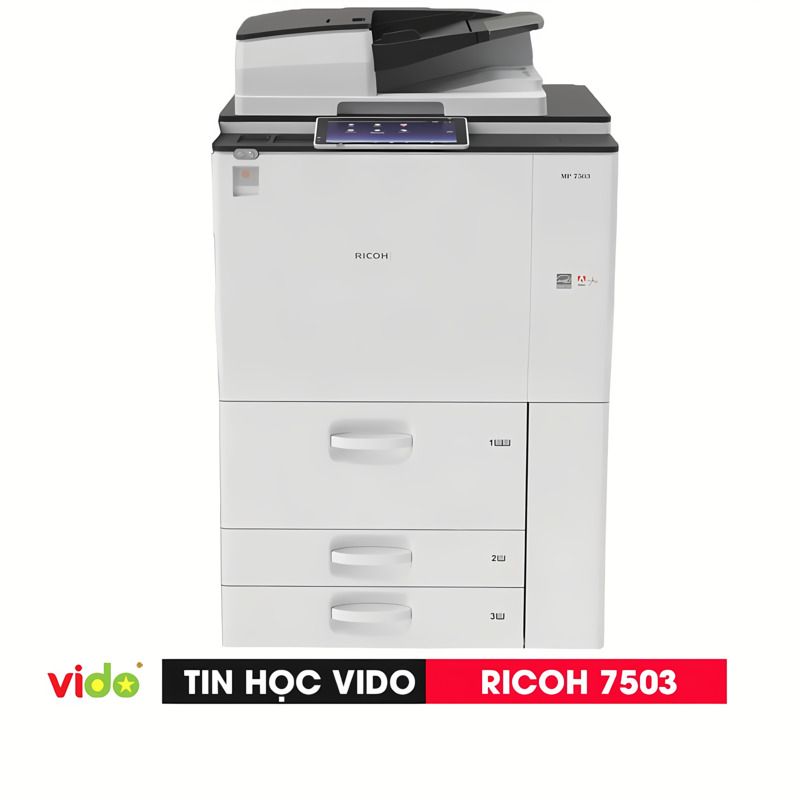 Cho thuê máy Photocopy trắng đen công nghiệp Ricoh 7503 - Cho Thuê Máy Photocopy Vido - Công Ty TNHH Dịch Vụ Tin Học Vido