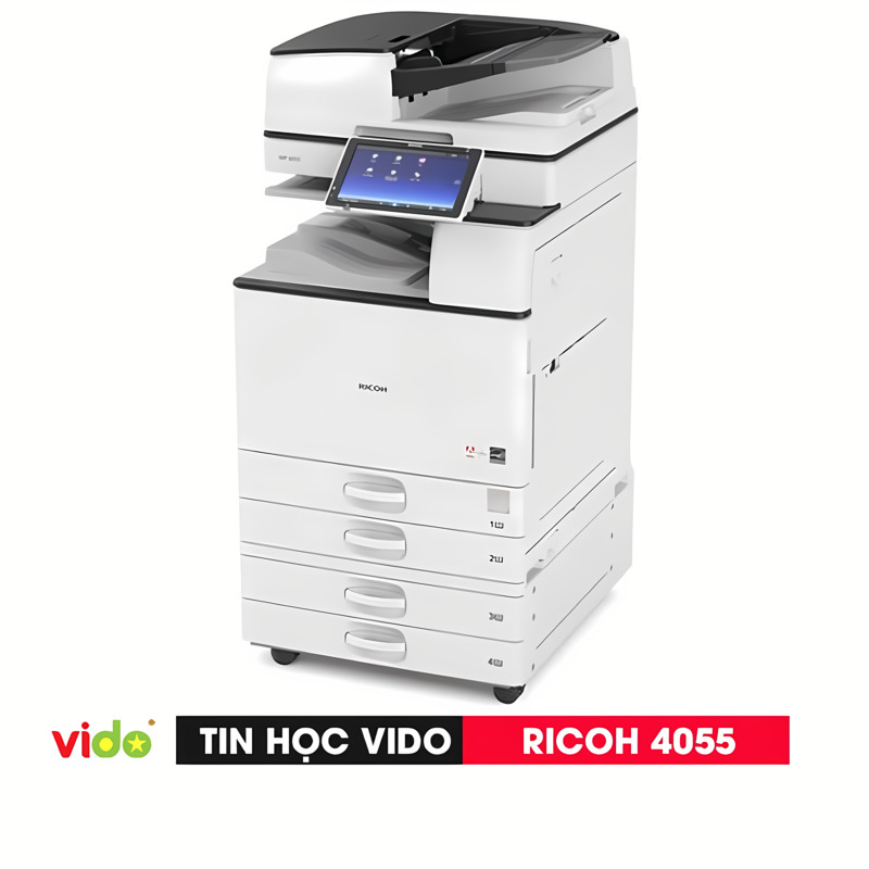 Cho thuê máy Photocopy trắng đen văn phòng Ricoh 4055 - Cho Thuê Máy Photocopy Vido - Công Ty TNHH Dịch Vụ Tin Học Vido