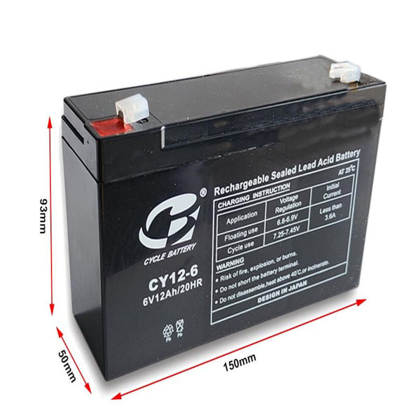 Bình ắc quy 6V-5 AH - Cân Điện Tử Tín Lộc Phát - Công Ty TNHH Thương Mại Và Dịch Vụ Cân Điện Tử Tín Lộc Phát