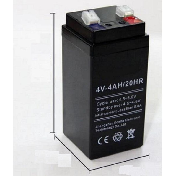 Bình ắc quy 4V-4 AH - Cân Điện Tử Tín Lộc Phát - Công Ty TNHH Thương Mại Và Dịch Vụ Cân Điện Tử Tín Lộc Phát