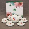 Bộ ấm chén sứ trắng - An Vũ Gift - Công Ty Cổ Phần Đầu Tư Thương Mại Và Dịch Vụ An Vũ