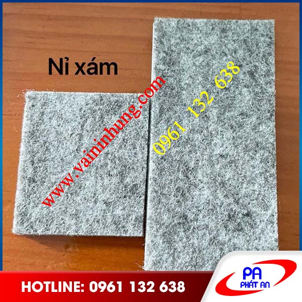 Vải nỉ xám vuông - Vải Nhung Phát An - Công Ty TNHH Sản Xuất Thương Mại Phát An