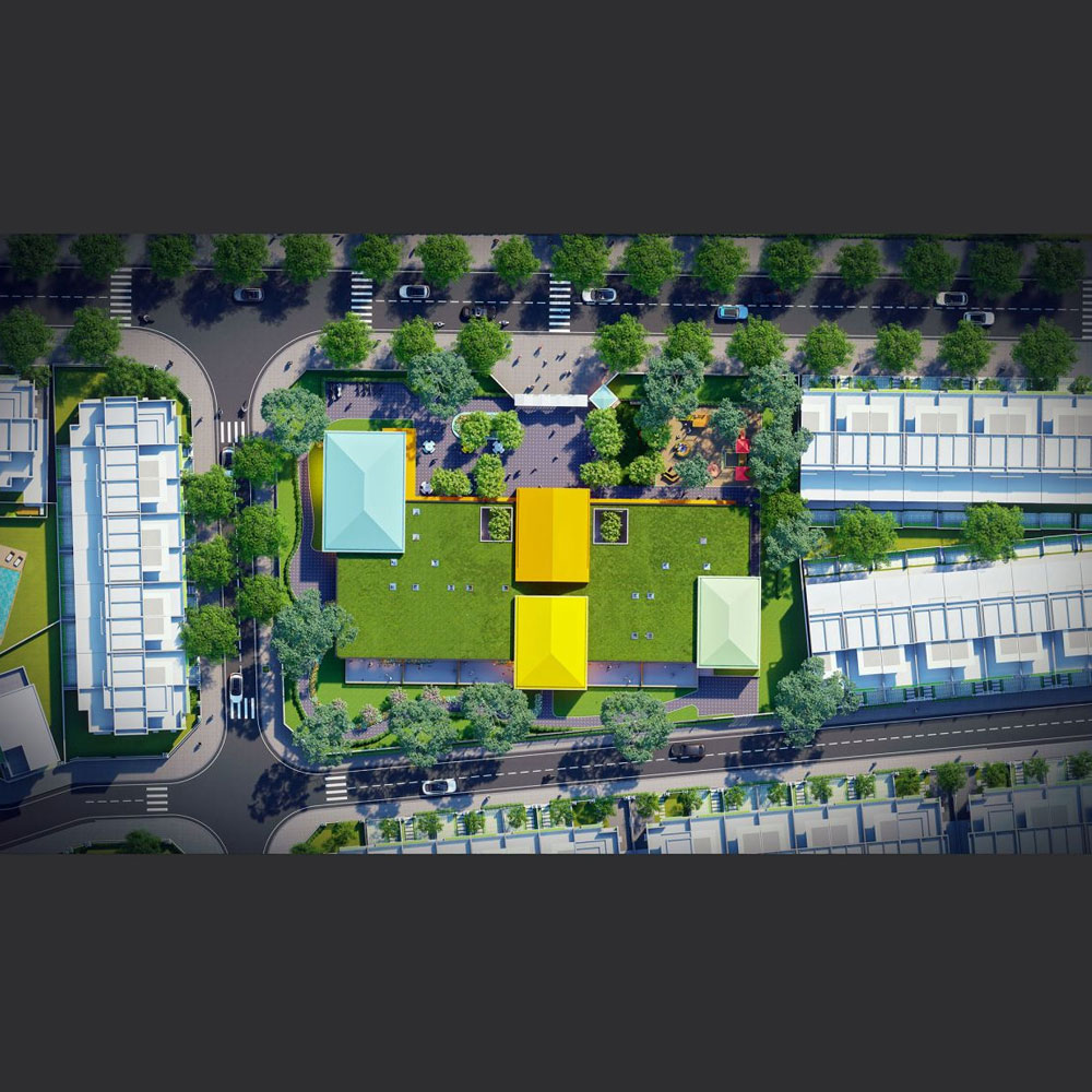 Dự án  trường mầm non Hưng Phú - Thiết Kế Xây Dựng Z.E.N.A - Công Ty TNHH Kiến Trúc Z.E.N.A