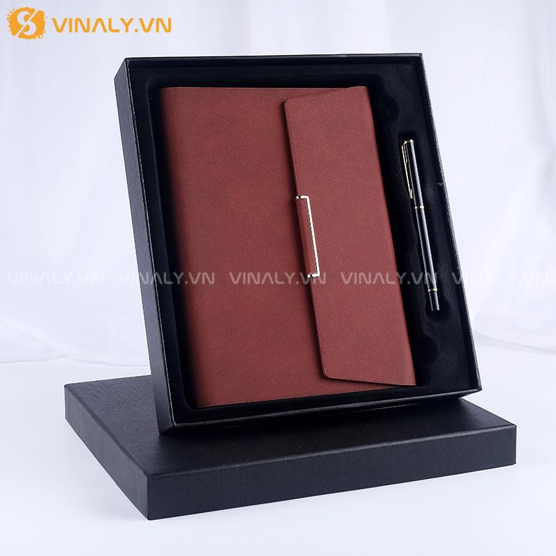 Bộ giftset sổ tay kèm bút cao cấp ép kim