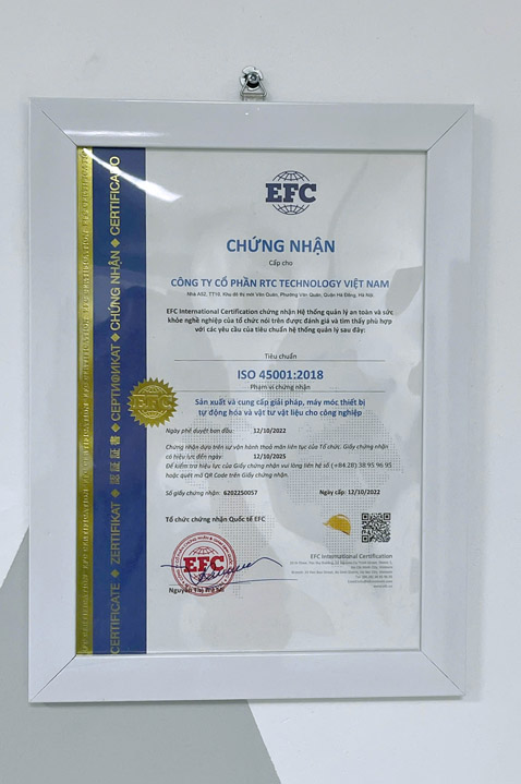 Chứng nhận ISO 45001:2018