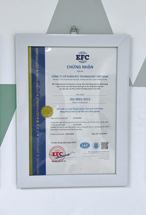 Chứng nhận ISO 9001:2015