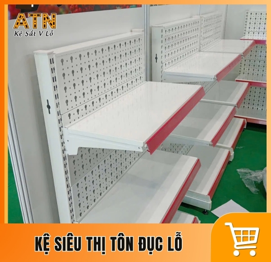 Kệ siêu thị tôn đục lỗ