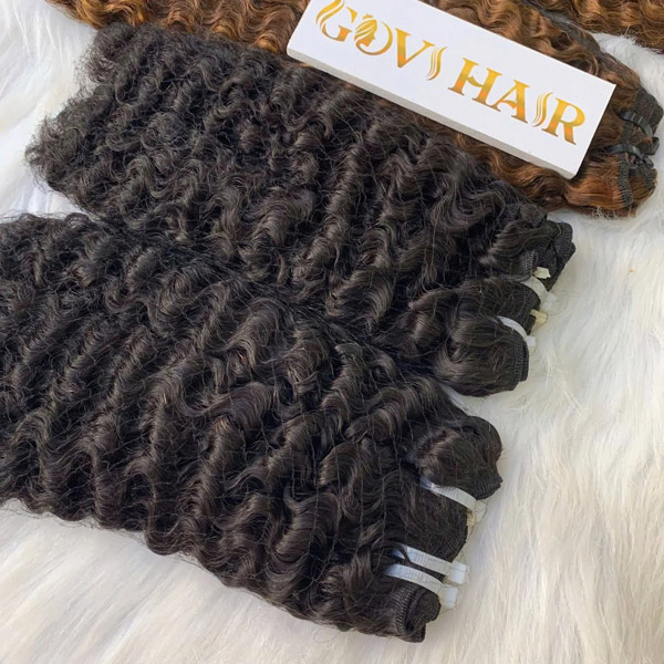 Tóc nối Weft xoăn Burmese