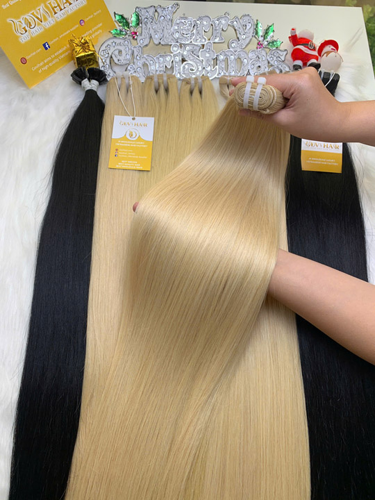 Tóc nối Weft màu nhẹ nhàng