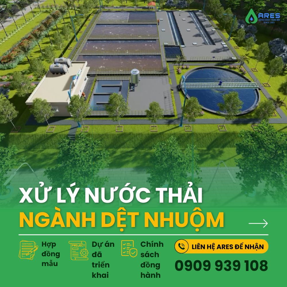 Hệ thống xử lý nước thải dệt nhuộm - Môi Trường ARES - Công Ty Cổ Phần Giải Pháp Môi Trường ARES