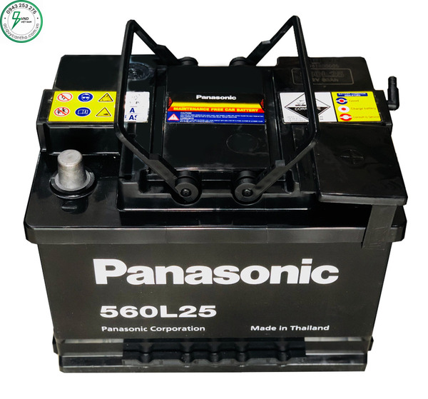 Ắc quy Panasonic DIN 560L25 12V-60AH - ắc Quy VND Việt Nam - Công Ty TNHH ắc Quy VND Việt Nam