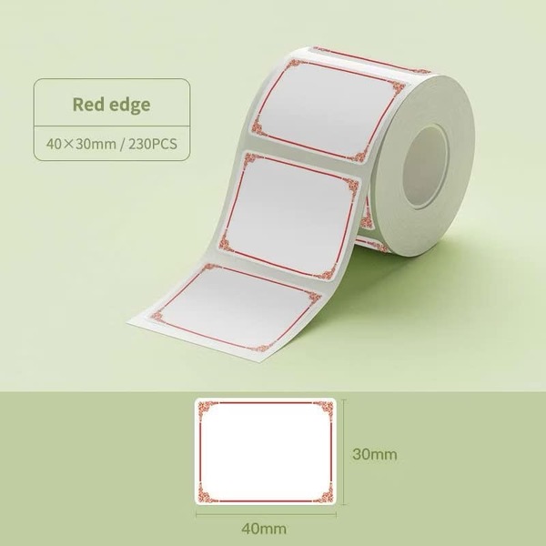 Tem 40x30mm viền đỏ