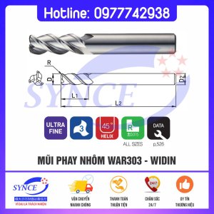 Dao Phay Bo Góc WAR303 3F – Dao Phay Nhôm - Dụng Cụ Cắt Gọt Synce - Công Ty TNHH Thương Mại Synce