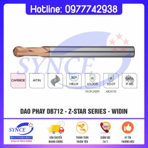 Dao Phay Cầu DB712 Z-Star Series – Widin - Dụng Cụ Cắt Gọt Synce - Công Ty TNHH Thương Mại Synce