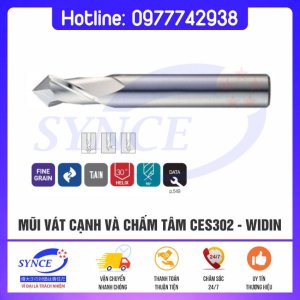 Dao Phay Vát Cạnh Và Chấm Tâm CES302 – Widin - Dụng Cụ Cắt Gọt Synce - Công Ty TNHH Thương Mại Synce