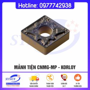 Mảnh Tiện CNMG-MP Korloy – Mảnh Tiện Thép - Dụng Cụ Cắt Gọt Synce - Công Ty TNHH Thương Mại Synce