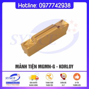 Mảnh Tiện MGMN-G Korloy – Mảnh Tiện Cắt Rãnh - Dụng Cụ Cắt Gọt Synce - Công Ty TNHH Thương Mại Synce