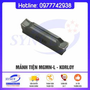 Mảnh Tiện MGMN-L Korloy – Mảnh Tiện Cắt Rãnh - Dụng Cụ Cắt Gọt Synce - Công Ty TNHH Thương Mại Synce