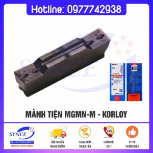 Mảnh Tiện MGMN-M Korloy – Mảnh Tiện Cắt Rãnh - Dụng Cụ Cắt Gọt Synce - Công Ty TNHH Thương Mại Synce