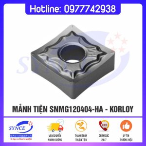 Mảnh Tiện SNMG120404-HA PC9030 – Korloy - Dụng Cụ Cắt Gọt Synce - Công Ty TNHH Thương Mại Synce