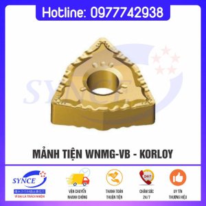 Mảnh Tiện WNMG-VB Korloy – Mảnh Dao Tiện Thép - Dụng Cụ Cắt Gọt Synce - Công Ty TNHH Thương Mại Synce