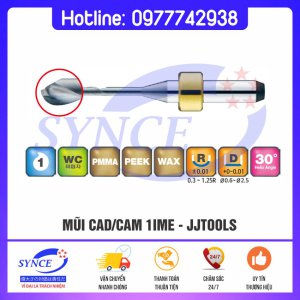 Mũi Cắt Cad/Cam 1IME Cho Máy Imes-icore – JJTOOLS - Dụng Cụ Cắt Gọt Synce - Công Ty TNHH Thương Mại Synce