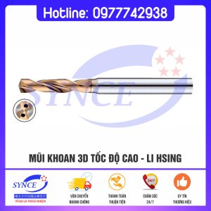 Mũi Khoan 3D High-Performance 2-Flutes High-Speed Li Hsing - Dụng Cụ Cắt Gọt Synce - Công Ty TNHH Thương Mại Synce