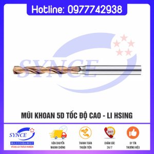 Mũi Khoan 5D High-Performance 2-Flutes High-Speed Li Hsing - Dụng Cụ Cắt Gọt Synce - Công Ty TNHH Thương Mại Synce