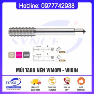 Mũi Taro Nén Hợp Kim WMOM M3-M12 – Widin - Dụng Cụ Cắt Gọt Synce - Công Ty TNHH Thương Mại Synce