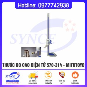 Thước Đo Cao Điện Tử 570-314 0-600mm (0-18”) x0.01mm – Mitutoyo - Dụng Cụ Cắt Gọt Synce - Công Ty TNHH Thương Mại Synce