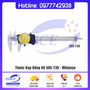 Thước Kẹp Đồng Hồ 505-730 0~150mm 0.02mm – Mitutoyo - Dụng Cụ Cắt Gọt Synce - Công Ty TNHH Thương Mại Synce