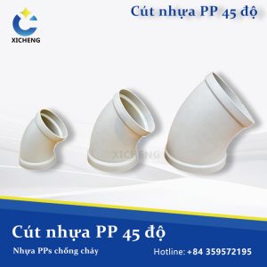 Cút nhựa PP 45 độ