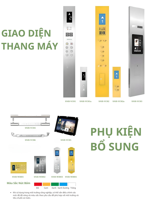 Phụ kiện thang máy - Thang Máy Sao Ninh Hoa - Công Ty TNHH Thang Máy Sao Ninh Hoa